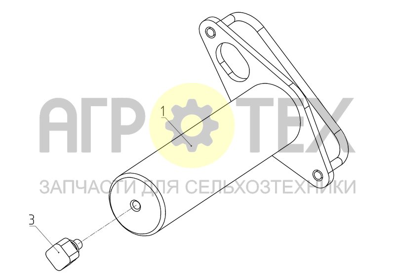 Чертеж Стопор с магнитодержателем (1.31.350А)